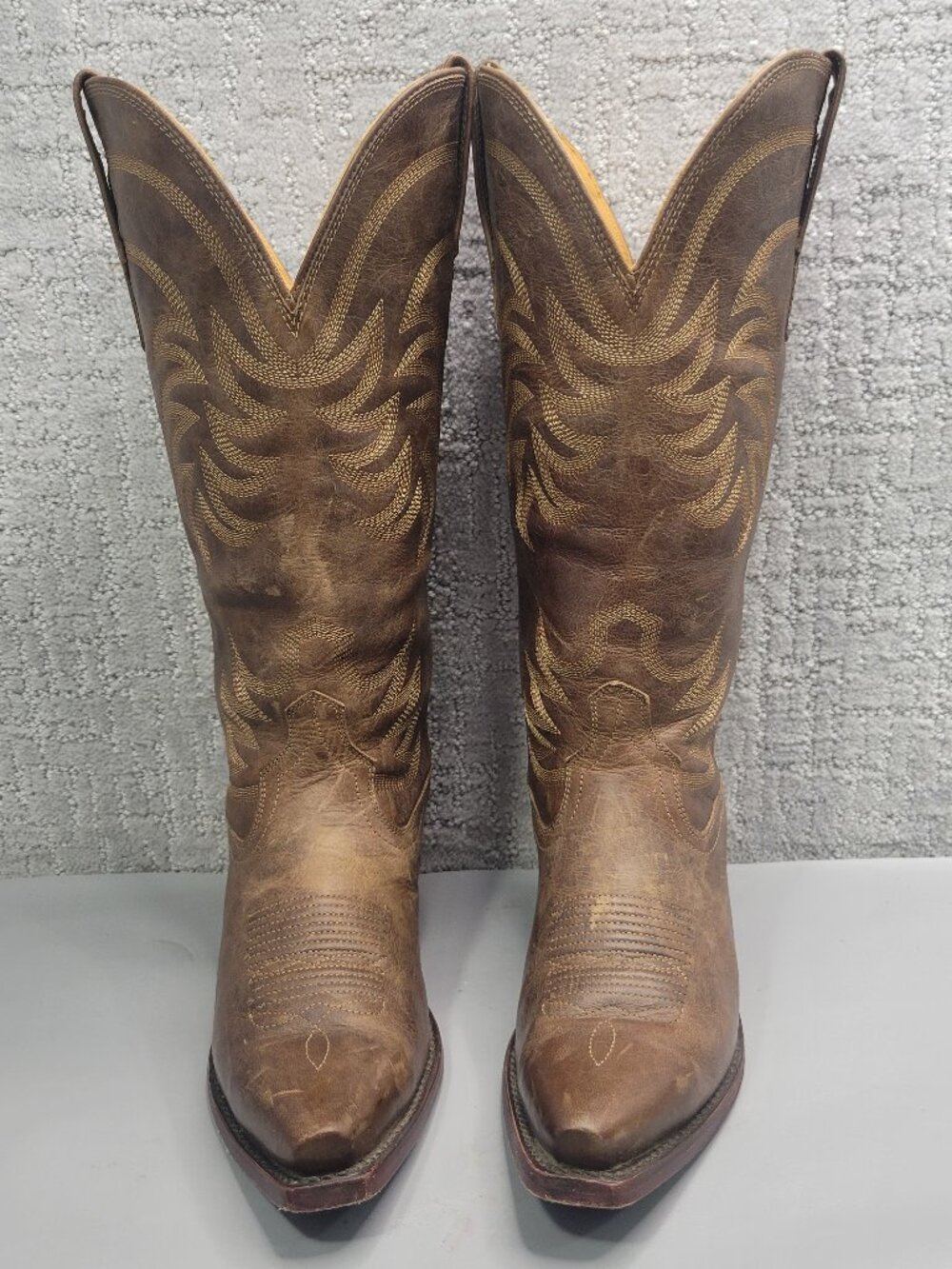Tecovas The Annie Women's Size US 7BW Cafe Goat Cowgirl 14" Boots